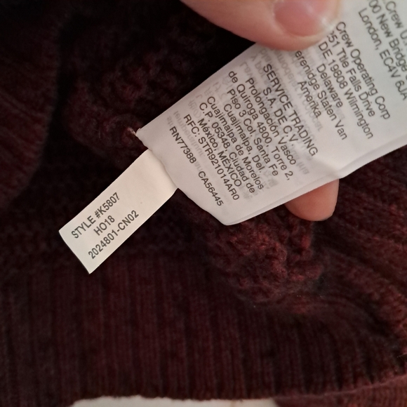 Madewell Wool Blend Chunky Turtleneck Sweater with Buttons On Side Size Small - Picture 6 of 6